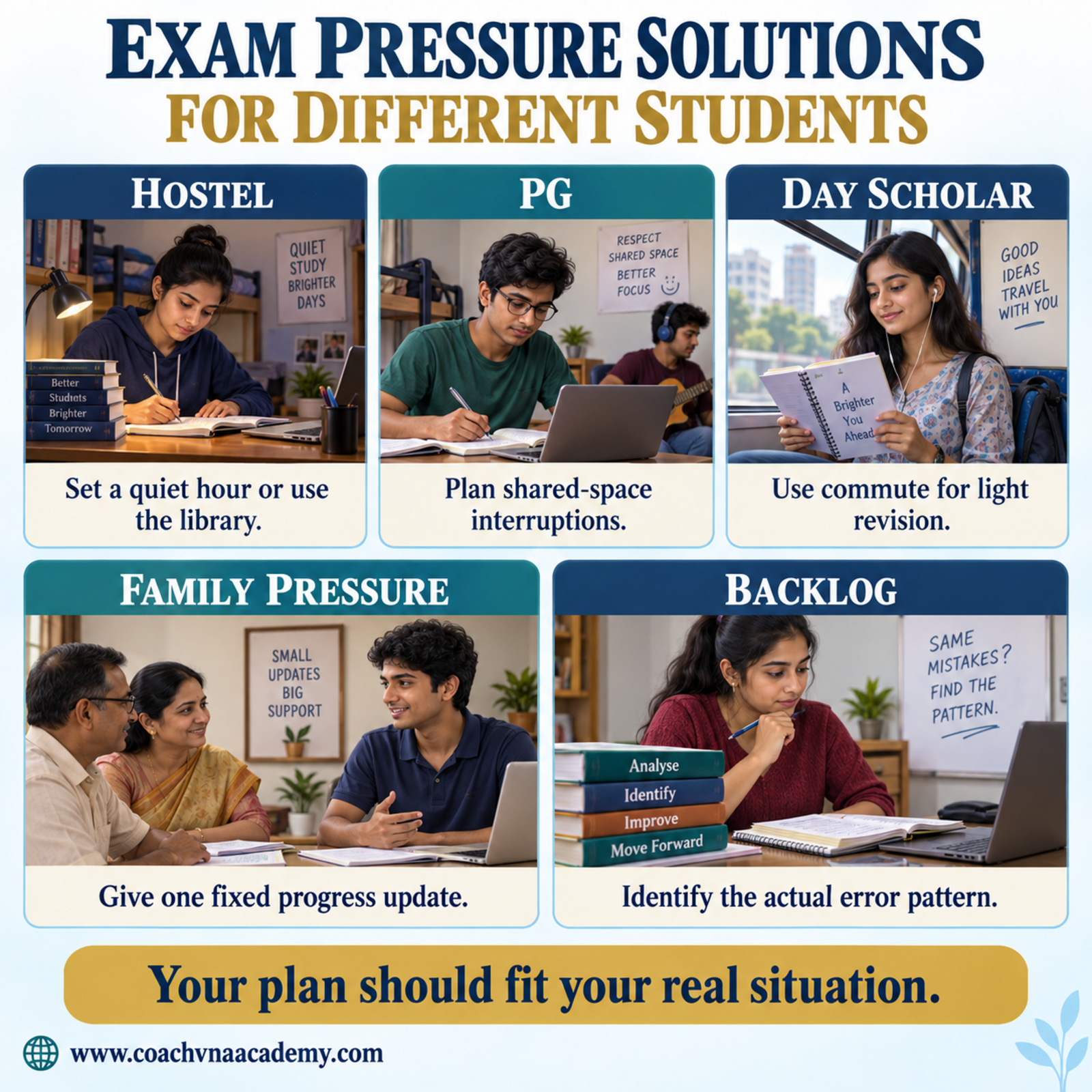 Exam-pressure solutions for hostel, PG and day-scholar students