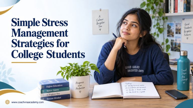 Stress management strategies for college students in a calm study setting